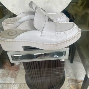 Wishbone size 9 leather mules ..Smoke free home